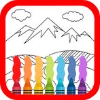 Scenery Colouring Book