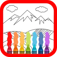 Scenery Colouring Book
