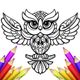 Mandalas Coloring Birds