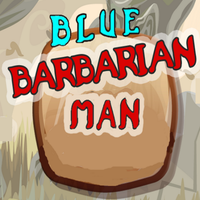 Blue Barbarian Man