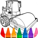 road rollers coloring