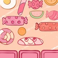 brick breaker with sweets