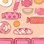 brick breaker with sweets