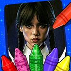 Wednesday Addams Coloring Book