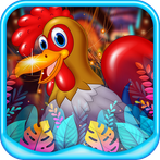 Deft White Rooster Escape