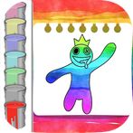 Rainbow Friends coloring book
