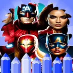 Coloring Rope Hero Spider Game