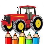 tractor coloring page