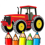 tractor coloring page
