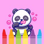 Pixeame Panda Coloring Book 