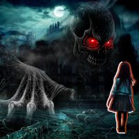 The horror dark of scary