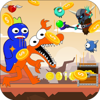 Monster Blue in Dinosaurs land