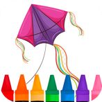 rainbow kite coloring