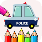 Police Car Coloring Game