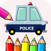 Police Car Coloring Game