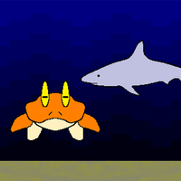Crab-Man Shark-Attack