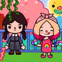 toca wednesday addams coloring