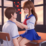 Anime Girl High School Love