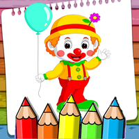 Coloring Clown doll