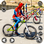 BMX Cycle Race Superhero Games