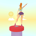 Girl 3D Jump Game