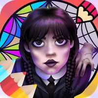 Wednesday Addams coloring book