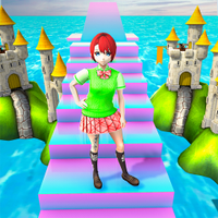 Anime School Girl Parkour Game