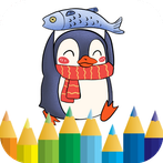 Cartoon penguin Coloring