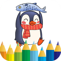 Cartoon penguin Coloring