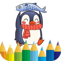 Cartoon penguin Coloring