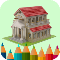coloring dream house design