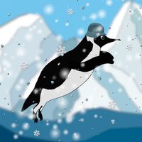 Cannon with seals: Penguin