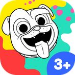 Coloring Dog Paw Puppy