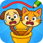 Draw To Smash : Toilet Puzzle