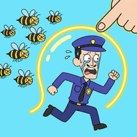 Draw Happy Police: Save all