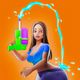 Squirt Gun Girl: Garden Runner