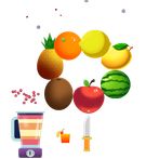 fruit cut - smash for juice