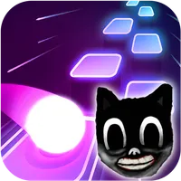 Cartoon cat - Hop tiles rush