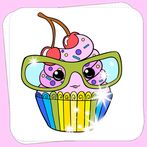 Kawaii Coloring Book with Glit