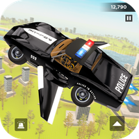 Real Police Flying Car Game 3D