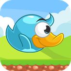 Blue Bird flies in the Sky