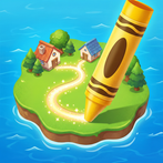 Idle Draw Earth - Water ASMR