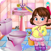 Doll House Bathroom Cleaning