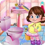 Doll House Bathroom Cleaning