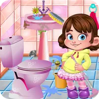 Doll House Bathroom Cleaning