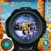 Modern sniper gun hitman comba