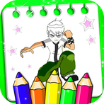 Ben Alien 10 coloring Herobook