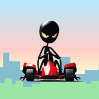 Stickman Go-Kart Retro Madness