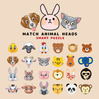 Match Animal Head Smart Puzzle