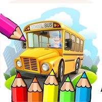 coloring school bus game